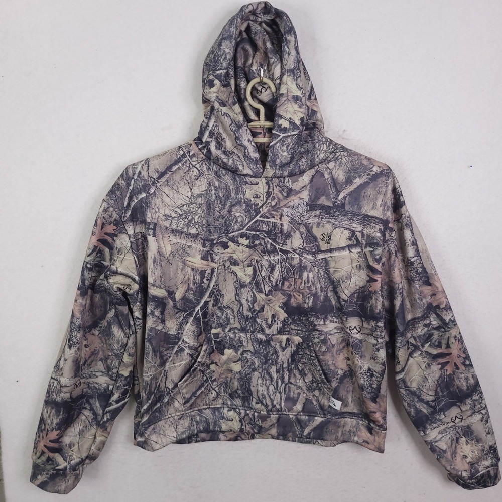 Akimbo Hoodie Mens XL Camo Realtree Edge Fleece Pullover Streetwear Made in LA